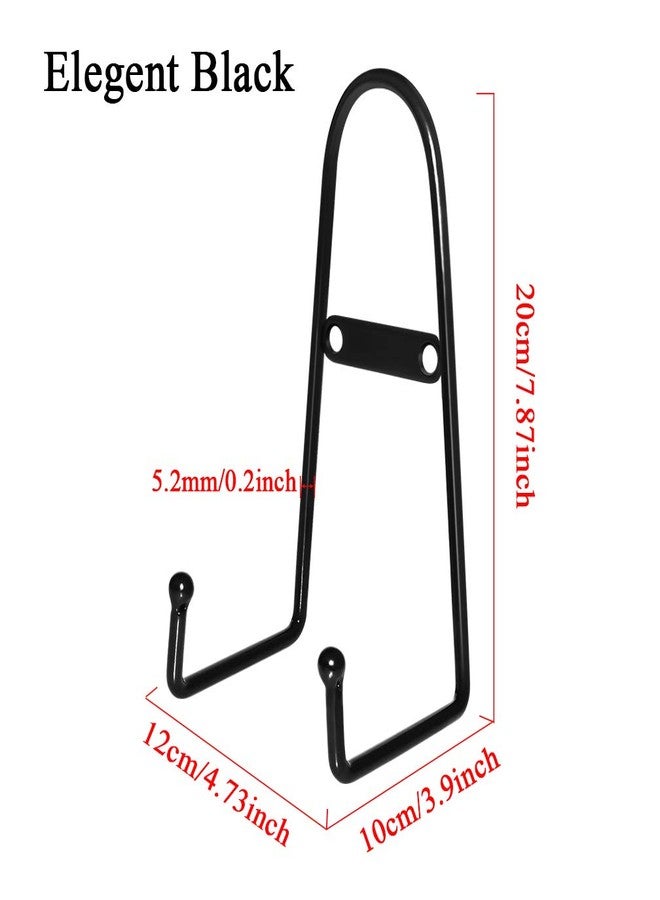 MOCOUM 4 Pack 7.87 inch Wall Mount Plate Display Stands, Medium Wall Easel Holder Plate Hanger Vertical Plate Stand Holders, Wall Display Picture Frame Stand for Decorative Plates, Arts - Image 2